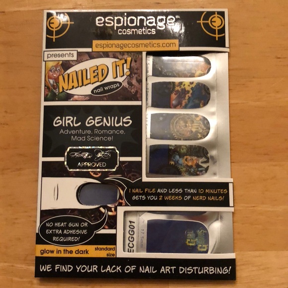 Espionage Cosmetics Nail Wrap Girl Genius - Picture 1 of 3